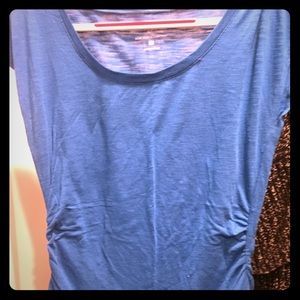 Blue cotton blouse